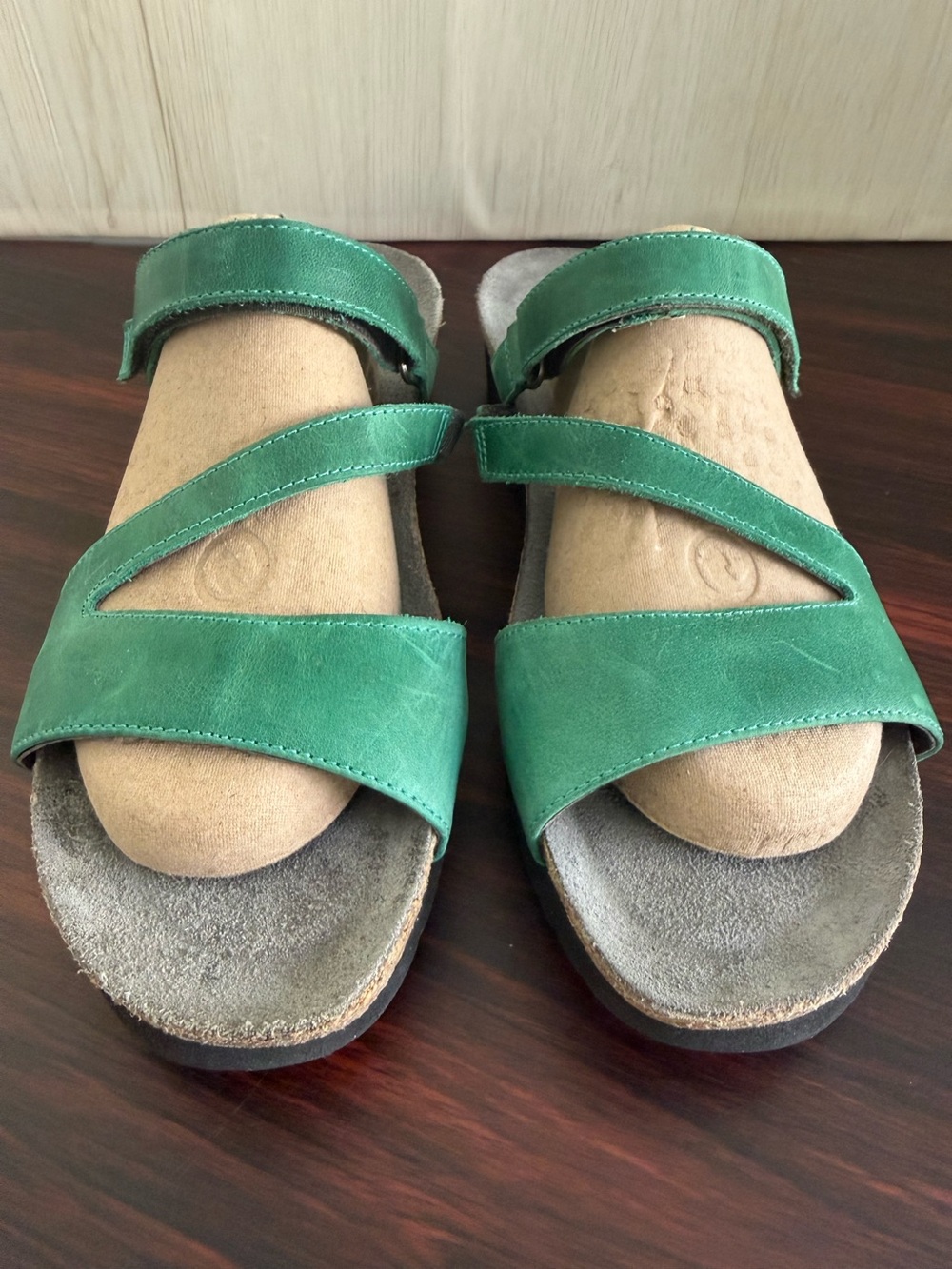 Naot Gabriela Slide Sandal Size 40/9 Women’s Green Good Condition Lightweight - Picture 2 of 12